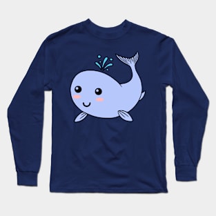 Cute Whale Long Sleeve T-Shirt